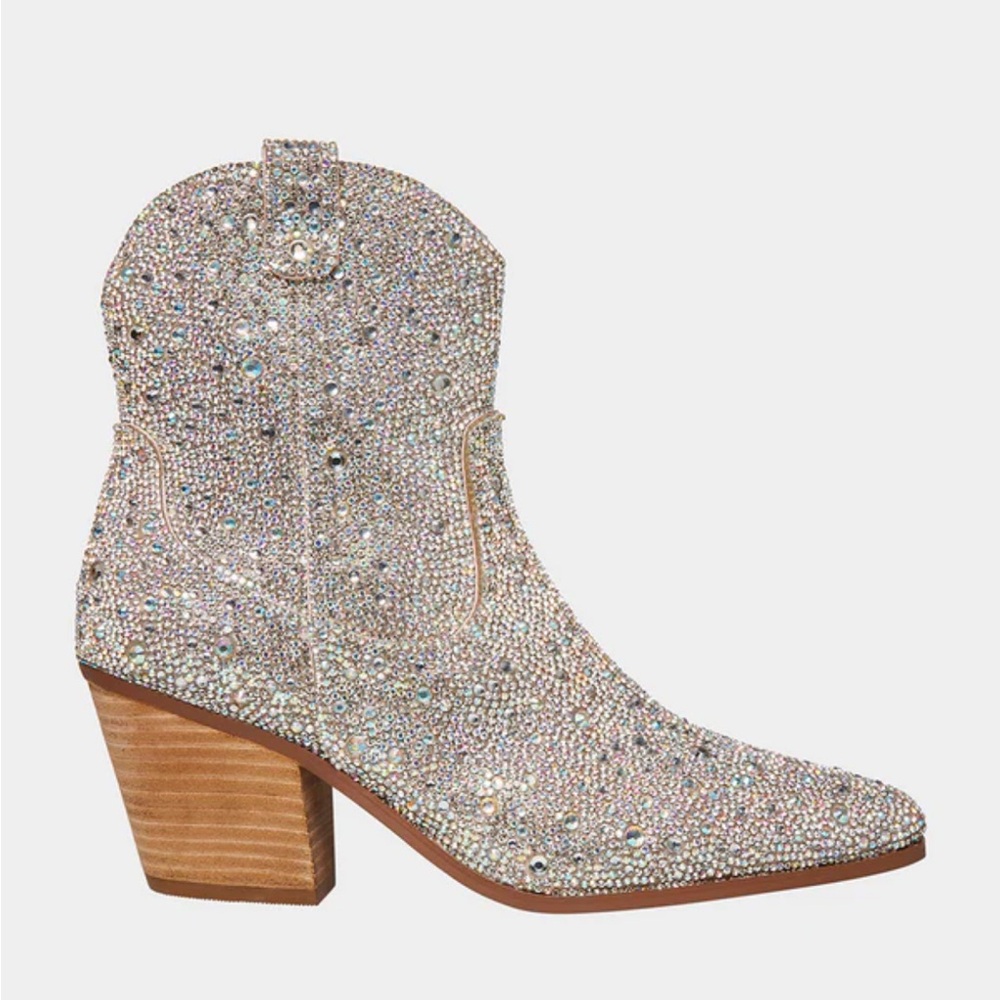 BRAND NEW Betsey Johnson Rhinestone Boots